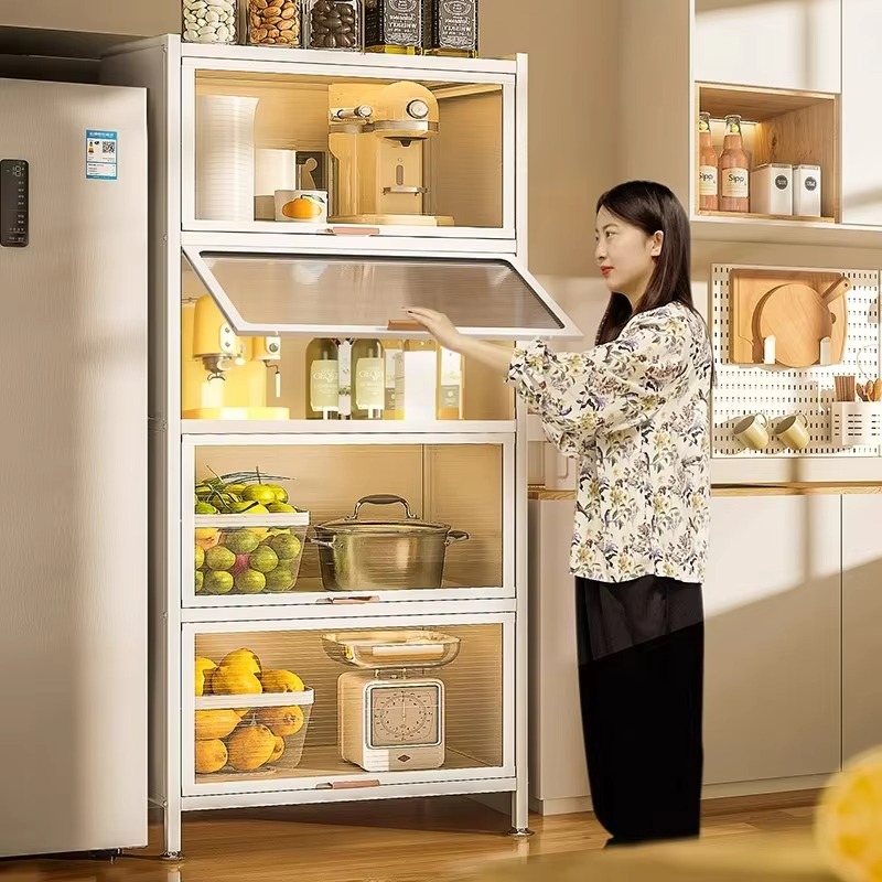 Kitchen Appliances In Store - Voedselopslagkasten Grote Capaciteit Keukenapparatuur Opbergkast Staal