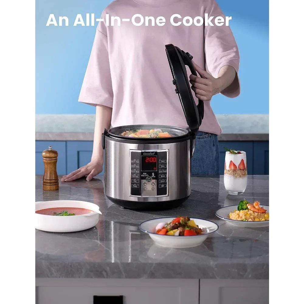 Rice Cooker 10 Cup - - Rijstkoker 10-kops ongekookt, voedselstomer, stoofpot,