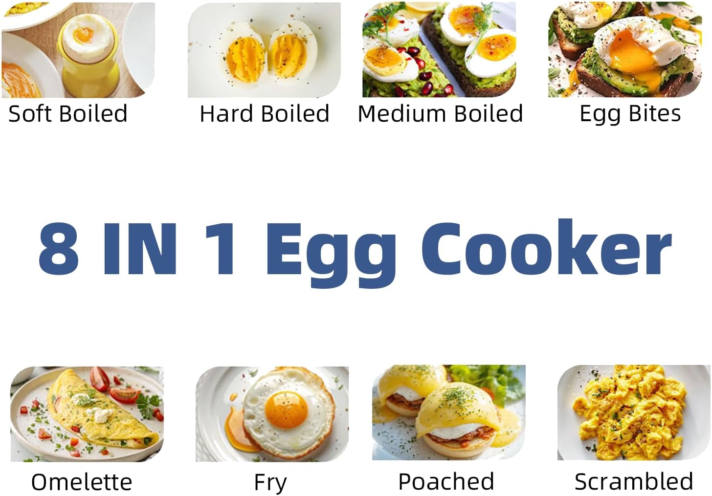 8-in-1 elektrische eierkoker:  - Egg Cooker Rapid recensie en prijs